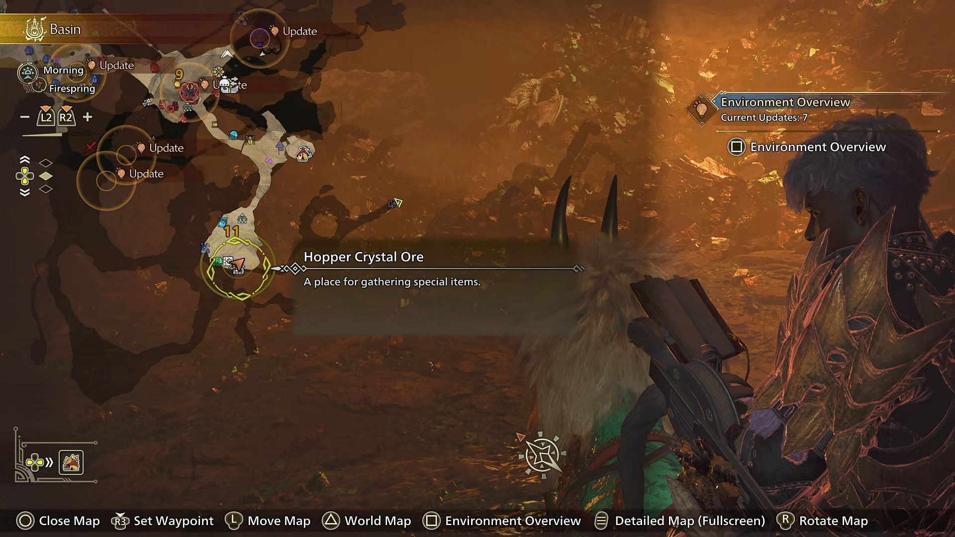 Area 11 - Middle Stratum Carcass location in Monster Hunter Wilds (Image via Sportskeeda Gaming || Capcom)